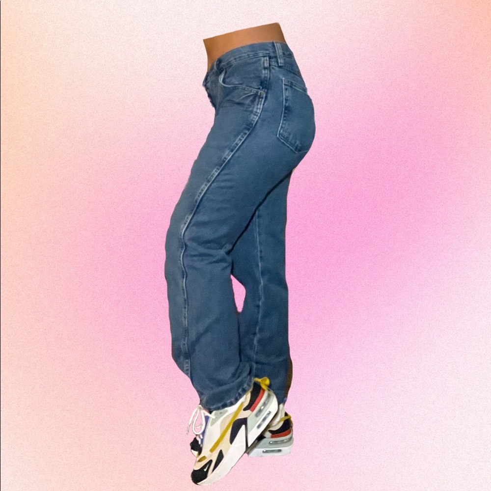 Rustler Straight Jeans, Blue Wash